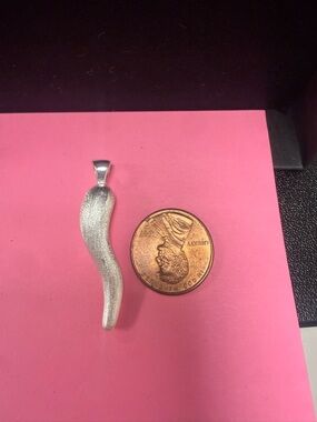 Silver Horn Pendant Charm